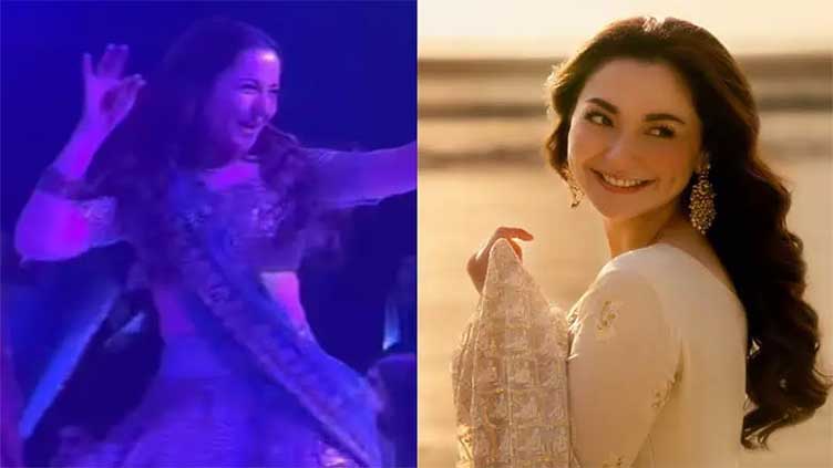 Flawless dance: Hania Aamir drives spectators into frenzy. | (Web Desk) – Hania Aamir is making headlines on social media again, this time for her sizzling dancing talents during the dholki celebration of Yashma Gill's sister, Arooba Gill. Channel News Pakistan Flawless dance: Hania Aamir drives spectators into frenzy. Channel News Pakistan