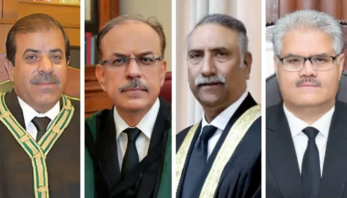 The president announces the selection of chief justices for all four high courts. | ISLAMABAD: The Ministry of Law and Justice has issued notifications for the permanent appointment of chief justices to all four high courts in the nation, with President Asif Ali Zardari's permission. Channel News Pakistan The president announces the selection of chief justices for all four high courts. Channel News Pakistan