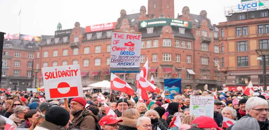 Denmark demonstrators back Greenland in response to Trump's takeover threat. Channel News Pakistan